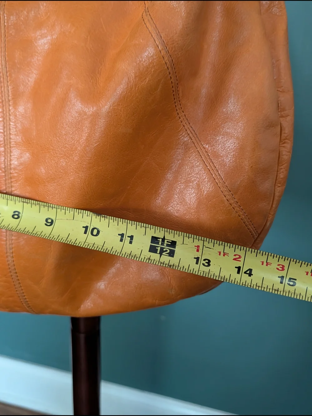 latico Leather Hobo Shoulder Bag in Cognac Orange